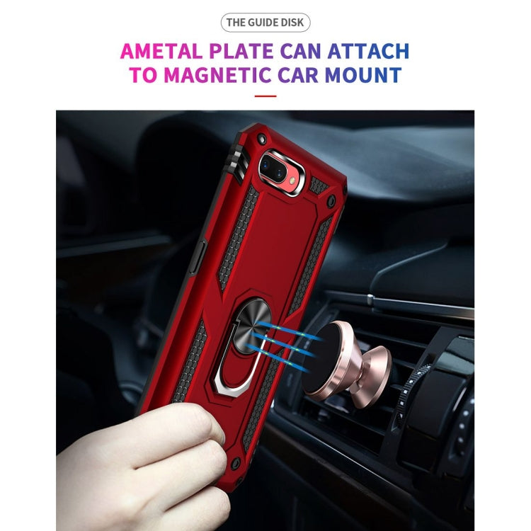 For OPPO A5 / A3s Shockproof TPU + PC Protective Case with 360 Degree Rotating Holder