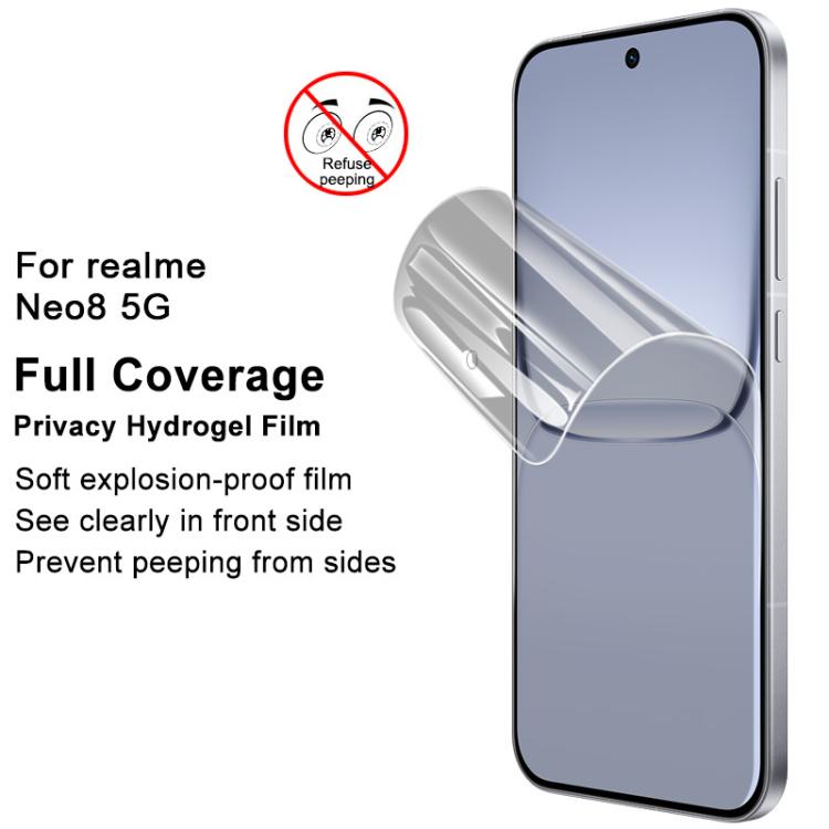 For Realme Neo8 5G imak Curved Full Screen Privacy Hydraulic Film III