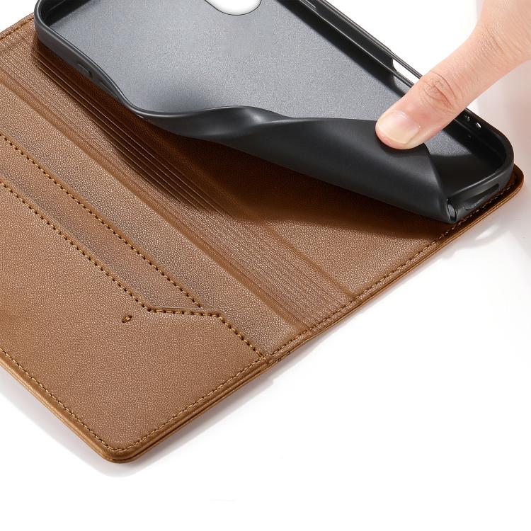 For Sony Xperia 10 VI Stitched Line Magnetic RFID Vegan Leather Phone Case