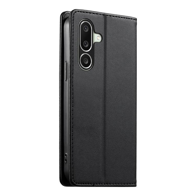 For Galaxy A27 5G Stitched Line Magnetic RFID Vegan Leather Phone Case