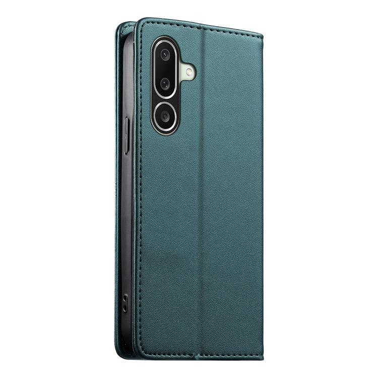 For Galaxy A27 5G Stitched Line Magnetic RFID Vegan Leather Phone Case