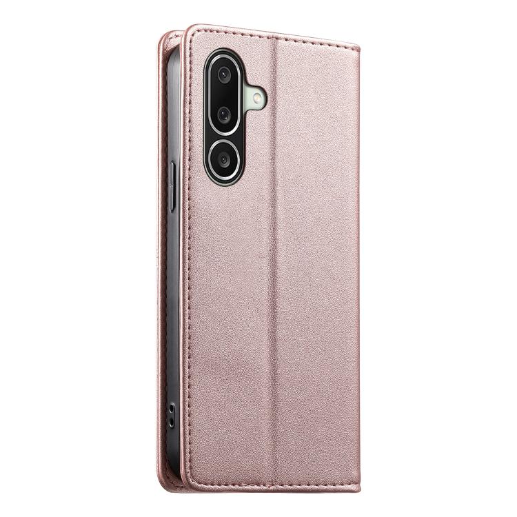 For Galaxy A27 5G Stitched Line Magnetic RFID Vegan Leather Phone Case