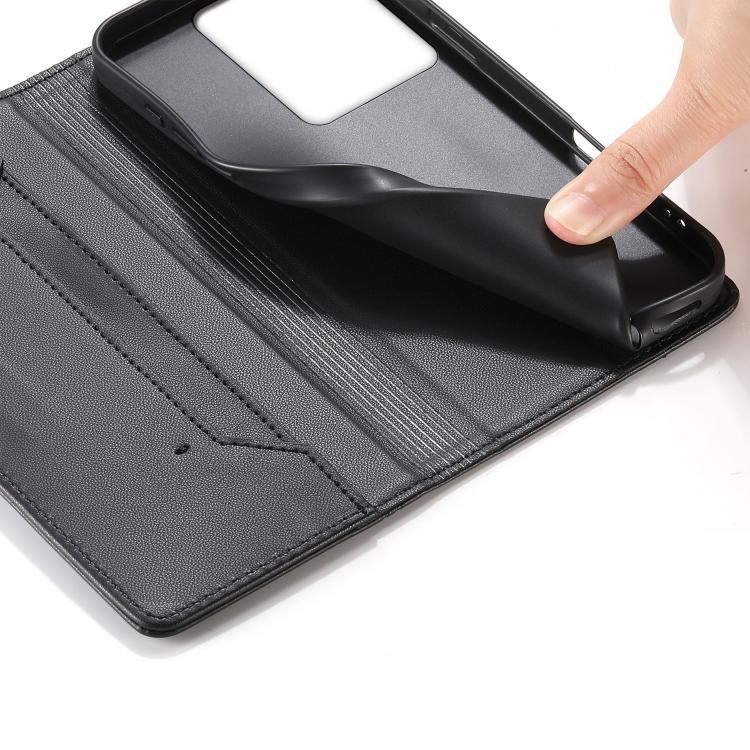 For vivo Y36 5G / Y78 5G Stitched Line Magnetic RFID Vegan Leather Phone Case