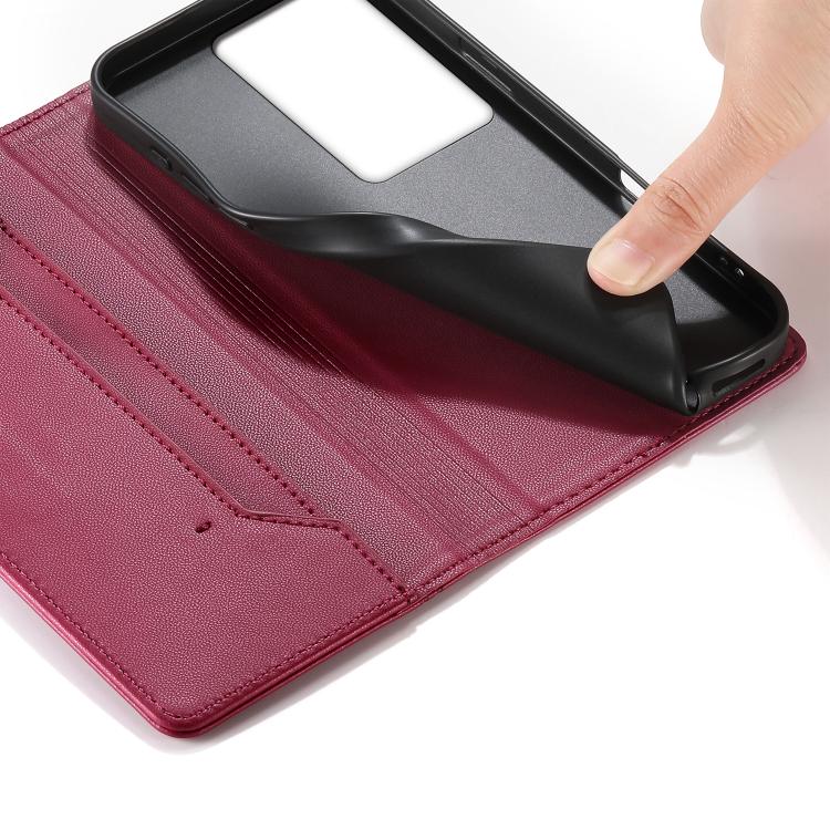 For vivo Y78 / vivo Y78+ Stitched Line Magnetic RFID Vegan Leather Phone Case