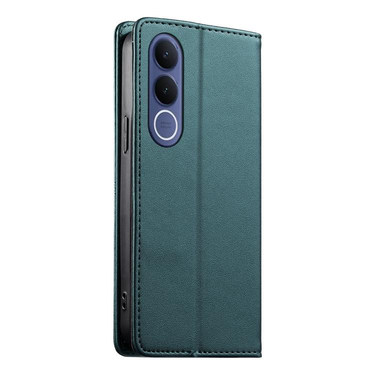 For vivo V70 FE 5G Stitched Line Magnetic RFID Vegan Leather Phone Case