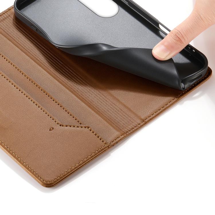 For vivo V70 FE 5G Stitched Line Magnetic RFID Vegan Leather Phone Case