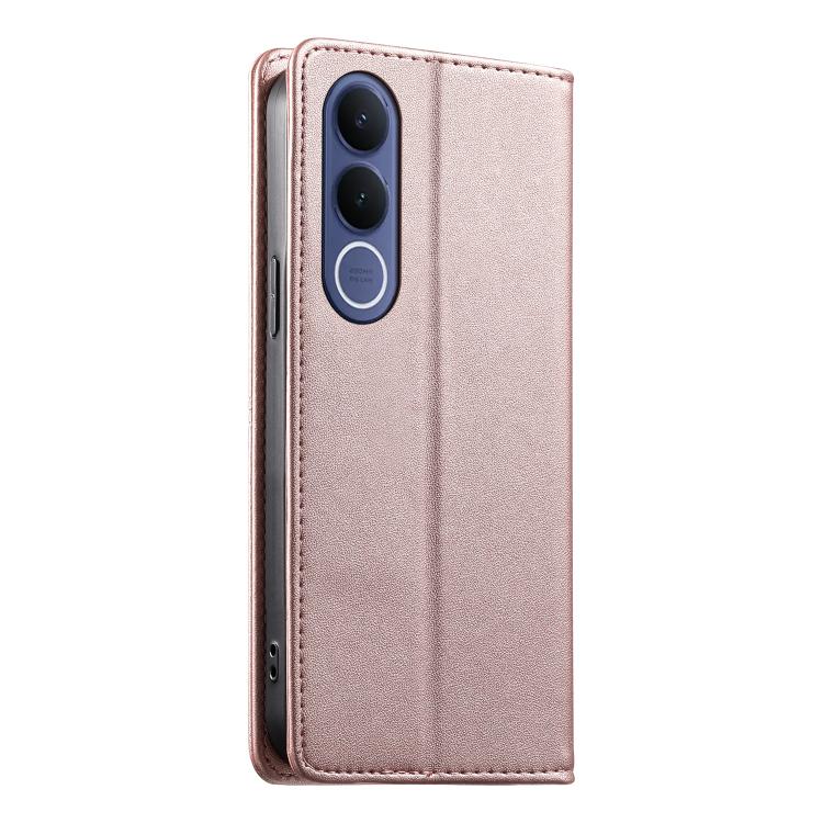 For vivo V70 FE 5G Stitched Line Magnetic RFID Vegan Leather Phone Case