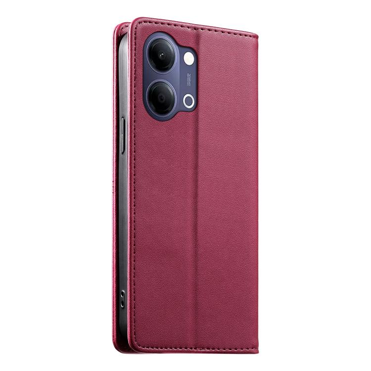 For vivo Y21 5G 2026 / Y05 4G Stitched Line Magnetic RFID Vegan Leather Phone Case