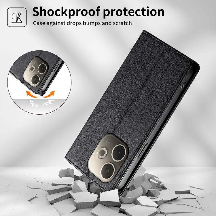 For OPPO A5 Pro 5G Global Stitched Line Magnetic RFID Vegan Leather Phone Case