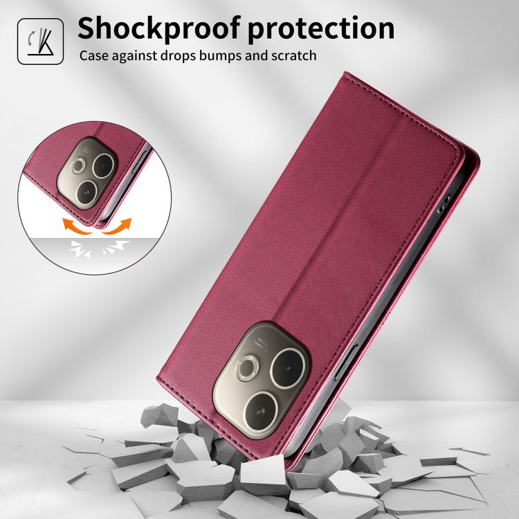 For OPPO A5 Pro 5G Global Stitched Line Magnetic RFID Vegan Leather Phone Case
