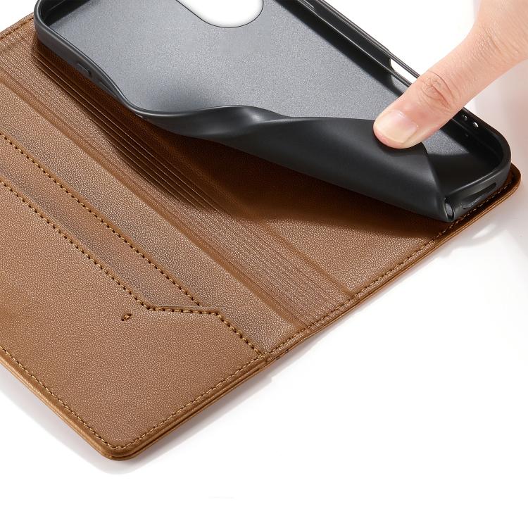 For OPPO A18 / A38 Stitched Line Magnetic RFID Vegan Leather Phone Case