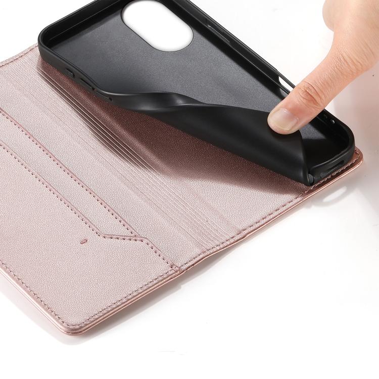 For OPPO A18 / A38 Stitched Line Magnetic RFID Vegan Leather Phone Case