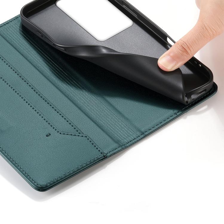 For OPPO A79 5G / OPPO A2x Stitched Line Magnetic RFID Vegan Leather Phone Case