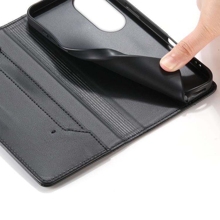 For OPPO Reno8 T 5G Stitched Line Magnetic RFID Vegan Leather Phone Case