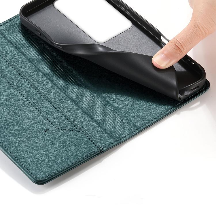 For OPPO Reno11 F / F25 Pro Stitched Line Magnetic RFID Vegan Leather Phone Case