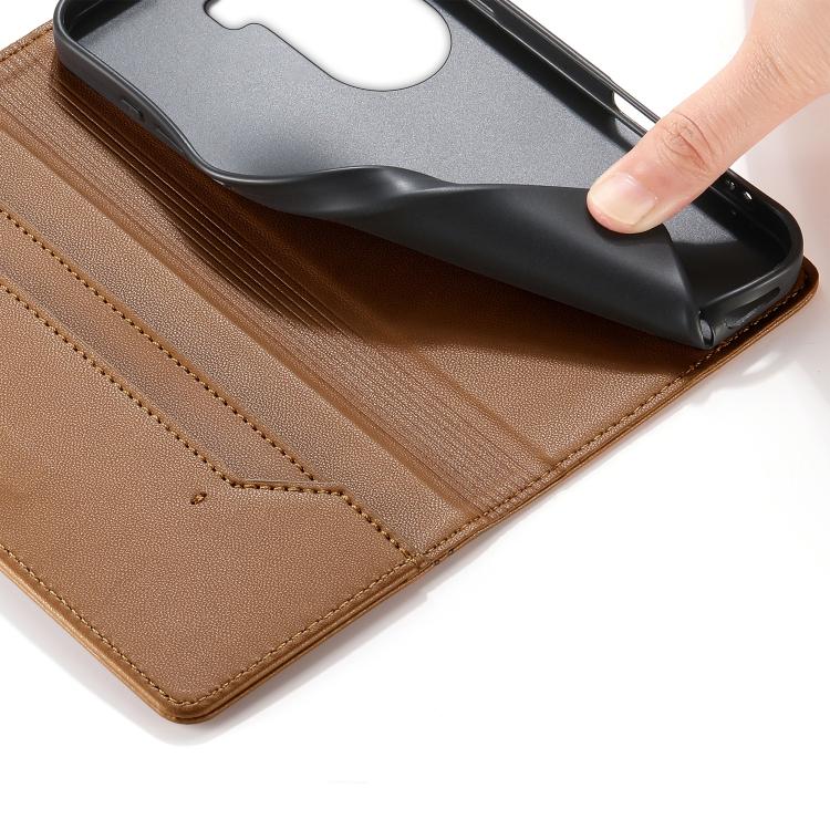 For OPPO Reno11 Global Stitched Line Magnetic RFID Vegan Leather Phone Case