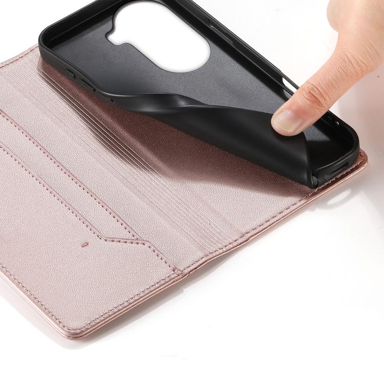 For OPPO Reno11 Global Stitched Line Magnetic RFID Vegan Leather Phone Case