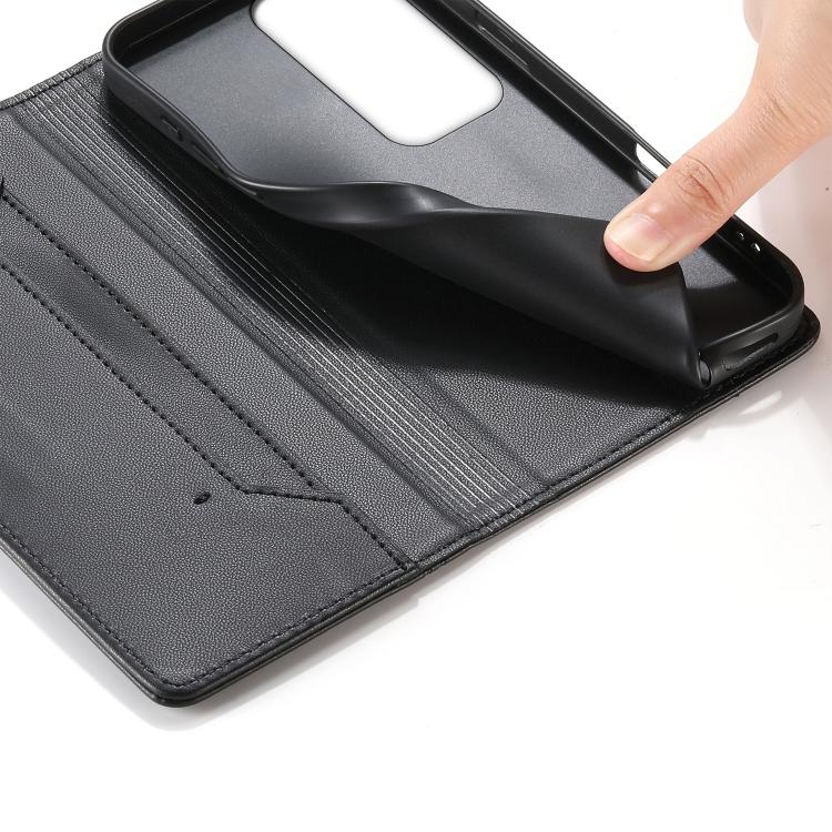 For OPPO Reno12 Pro Global Stitched Line Magnetic RFID Vegan Leather Phone Case
