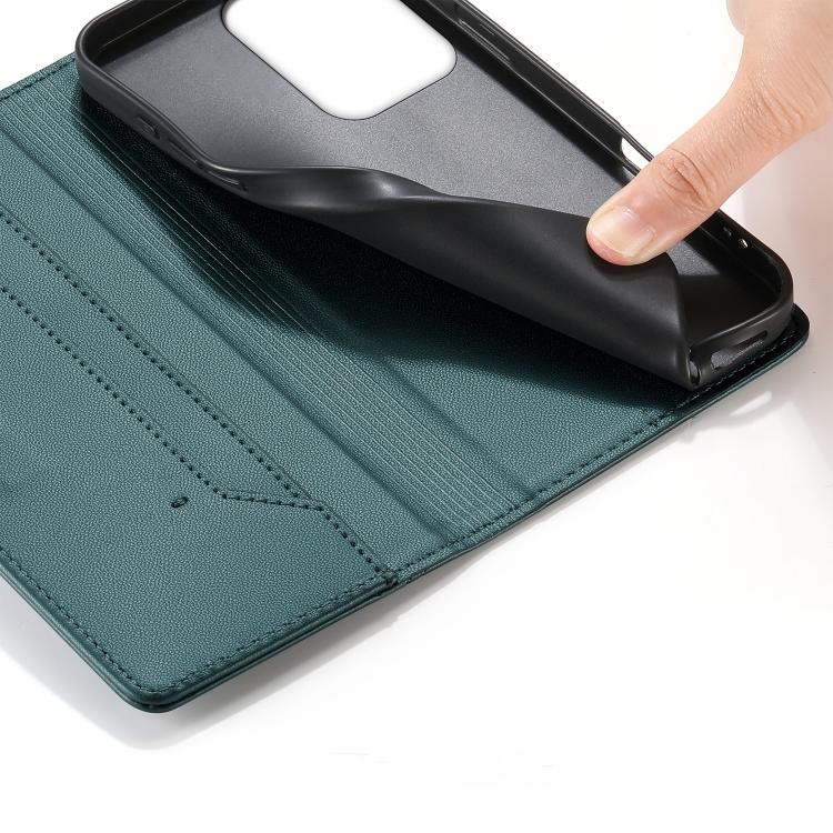 For OPPO Reno13 F 4G / 5G Stitched Line Magnetic RFID Vegan Leather Phone Case