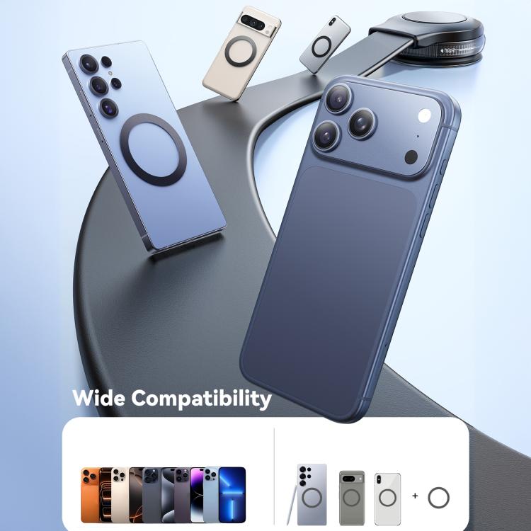 JOYROOM JR-ZS518 Vacuum Suction Cup Bendable Magnetic Phone Holder - Black