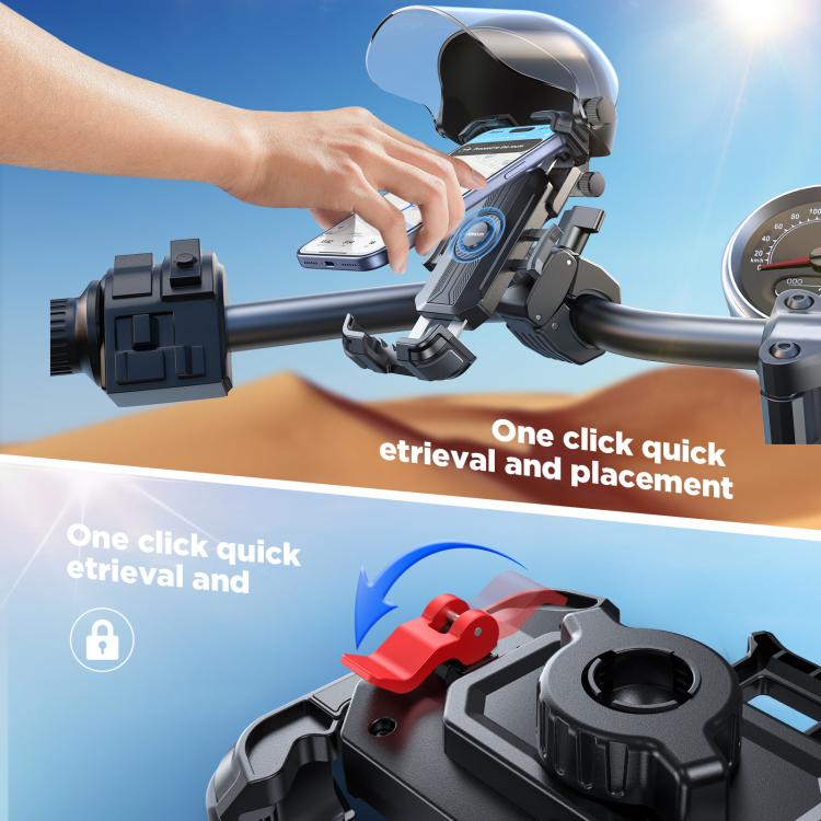 JOYROOM JR-ZS526 Sunshade Cycling Phone Holder - Black