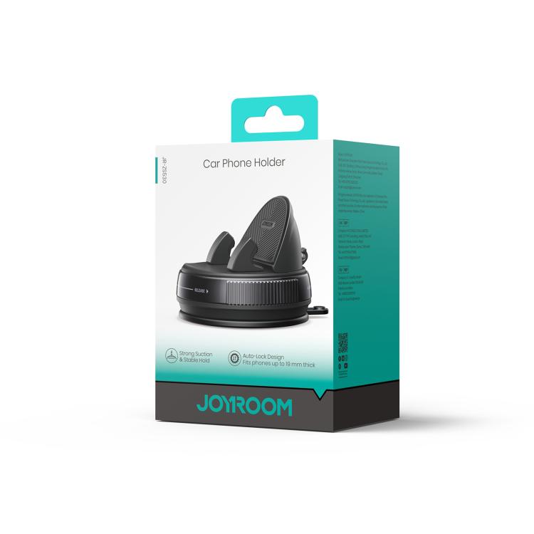 JOYROOM JR-ZS530 Vacuum Suction Cup Rotating-lock Car Phone Holder - Black