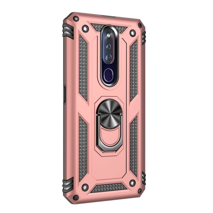 For OPPO F11 Pro Shockproof TPU + PC Protective Case with 360 Degree Rotating Holder