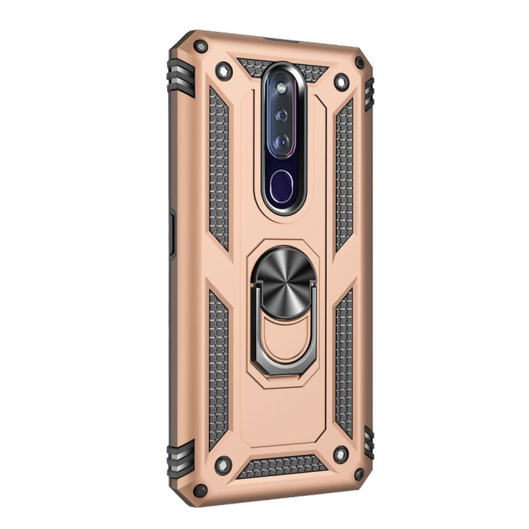 For OPPO F11 Pro Shockproof TPU + PC Protective Case with 360 Degree Rotating Holder