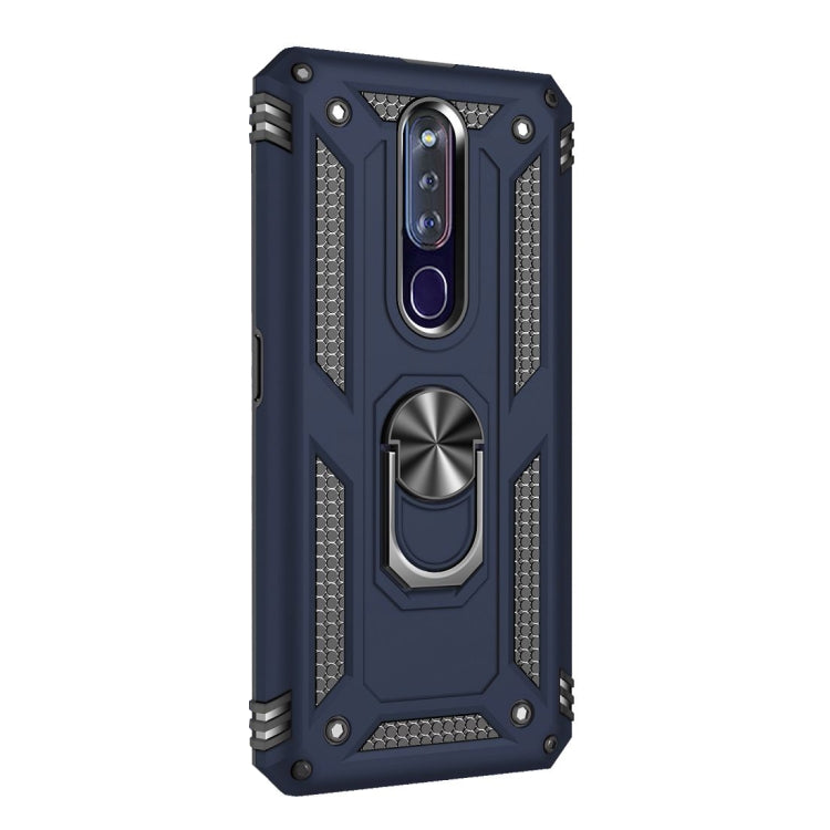 For OPPO F11 Pro Shockproof TPU + PC Protective Case with 360 Degree Rotating Holder