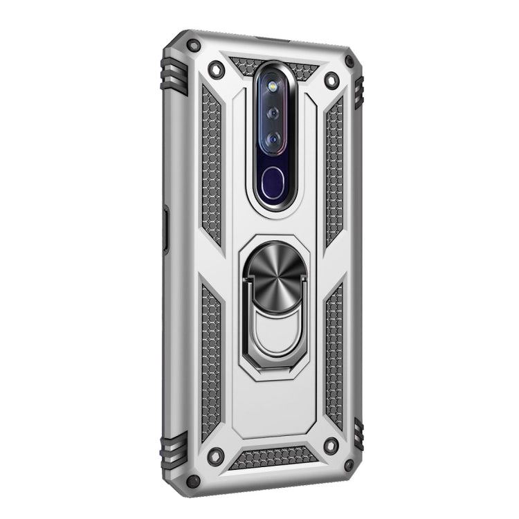 For OPPO F11 Pro Shockproof TPU + PC Protective Case with 360 Degree Rotating Holder