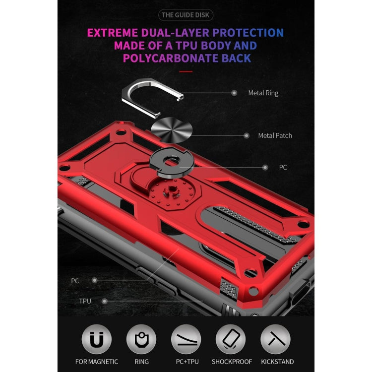 For OPPO F11 Pro Shockproof TPU + PC Protective Case with 360 Degree Rotating Holder