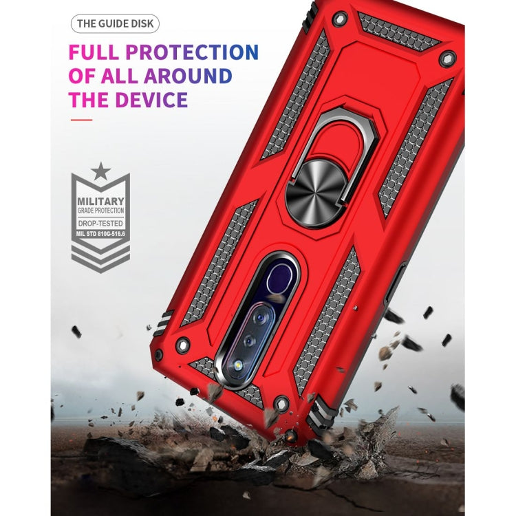 For OPPO F11 Pro Shockproof TPU + PC Protective Case with 360 Degree Rotating Holder