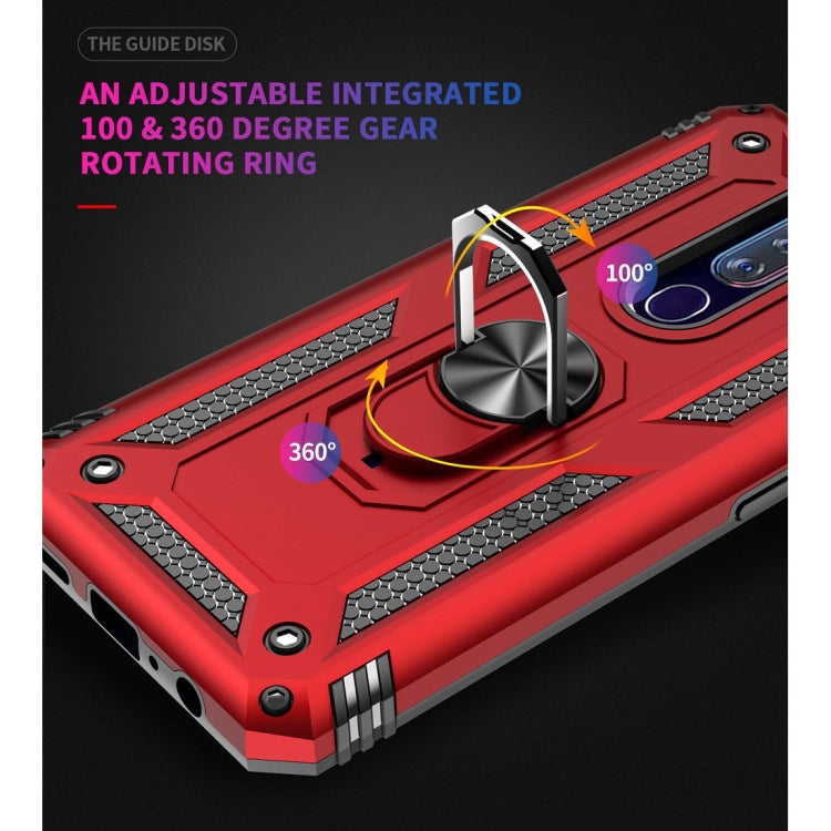 For OPPO F11 Pro Shockproof TPU + PC Protective Case with 360 Degree Rotating Holder