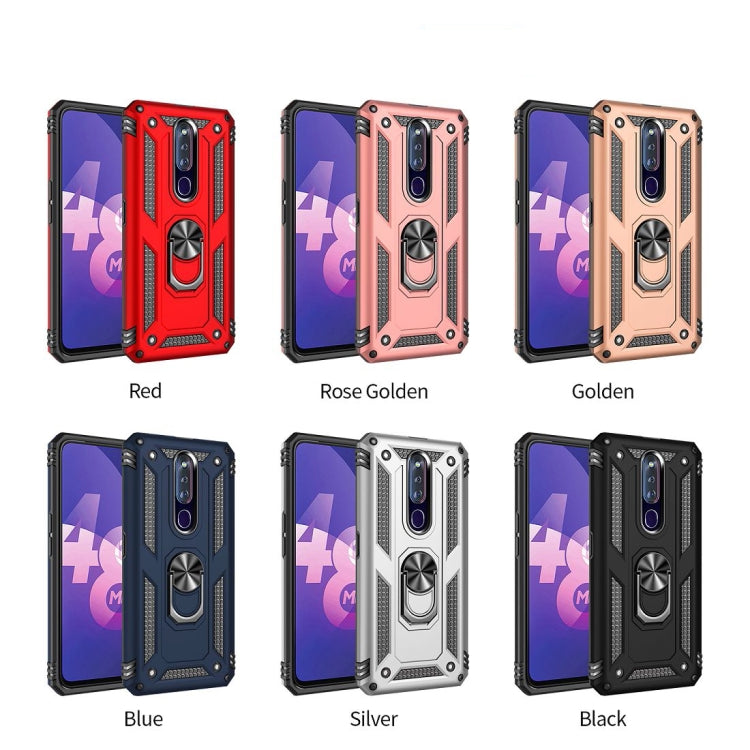 For OPPO F11 Pro Shockproof TPU + PC Protective Case with 360 Degree Rotating Holder