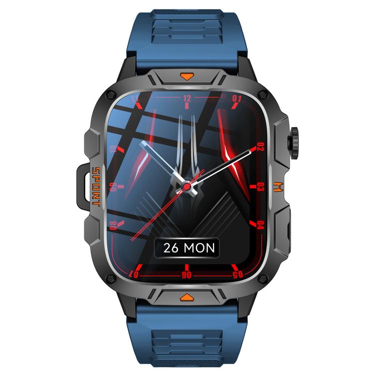 QX12 1.96-inch IPS Display Outdoor Sports IP68 Smart Watch with Flashlight