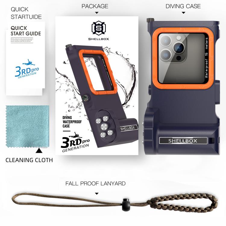RedPepper 3rd Generation Pro Diving Waterproof Protective Cover, Waterproof Depth: 15m