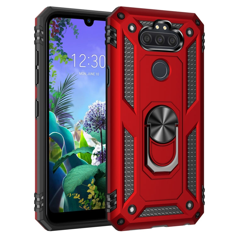 For LG Aristo 5 Shockproof TPU + PC Protective Case with 360 Degree Rotating Holder
