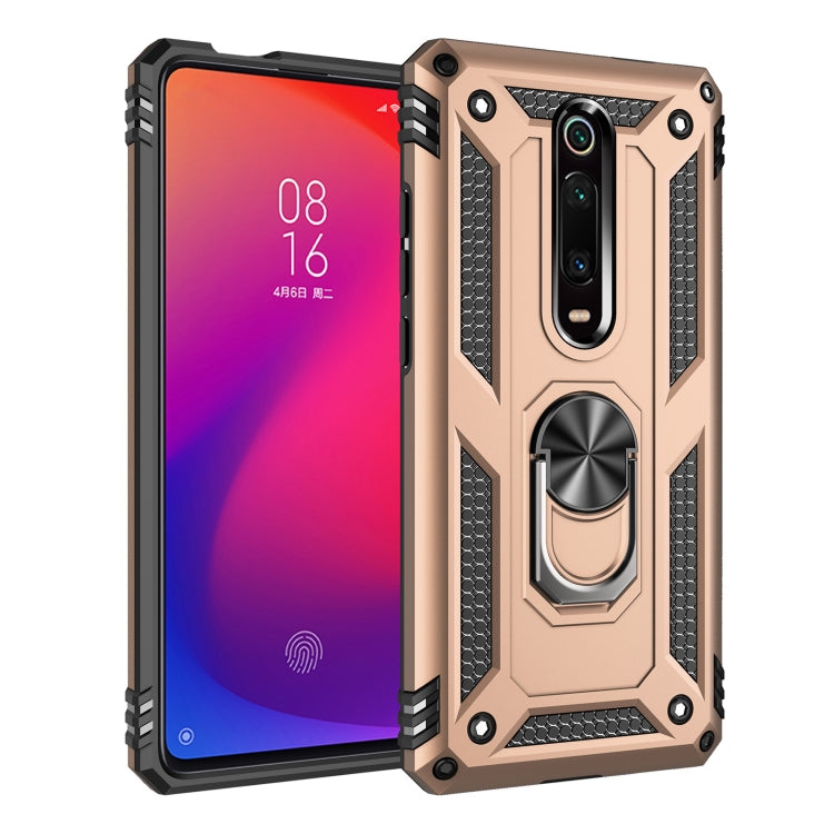 For Xiaomi Redmi K20 Shockproof TPU + PC Protective Case with 360 Degree Rotating Holder