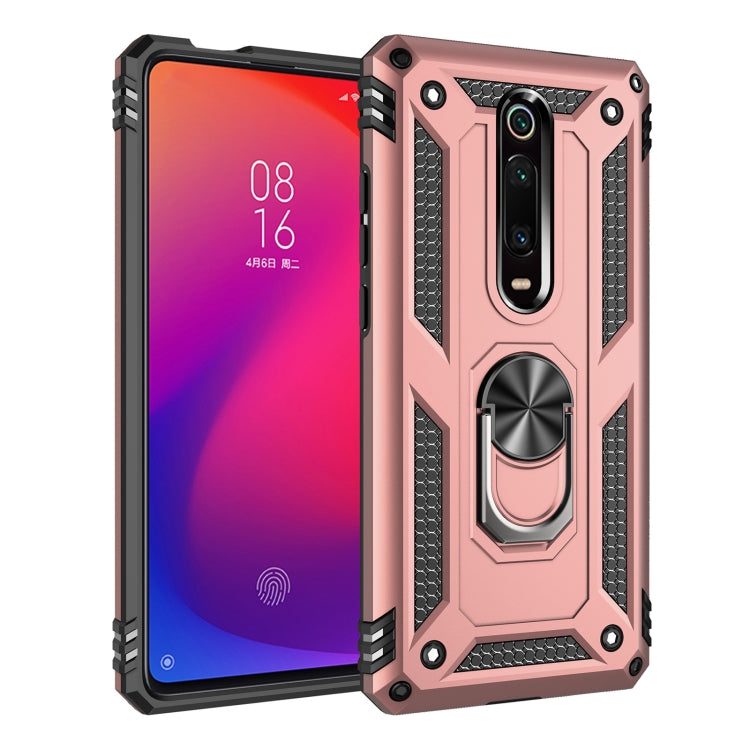 For Xiaomi Redmi K20 Shockproof TPU + PC Protective Case with 360 Degree Rotating Holder