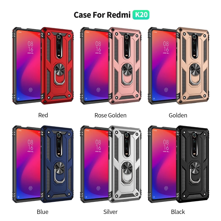 For Xiaomi Redmi K20 Shockproof TPU + PC Protective Case with 360 Degree Rotating Holder