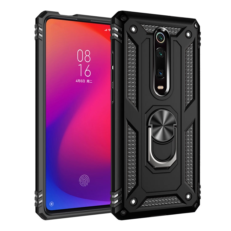 For Xiaomi Redmi K20 Shockproof TPU + PC Protective Case with 360 Degree Rotating Holder