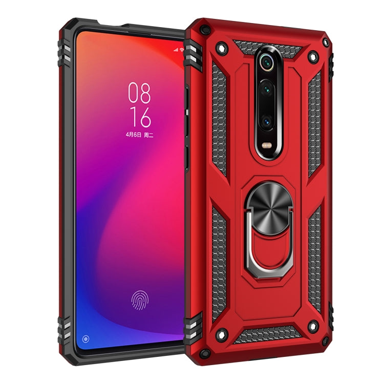 For Xiaomi Redmi K20 Shockproof TPU + PC Protective Case with 360 Degree Rotating Holder
