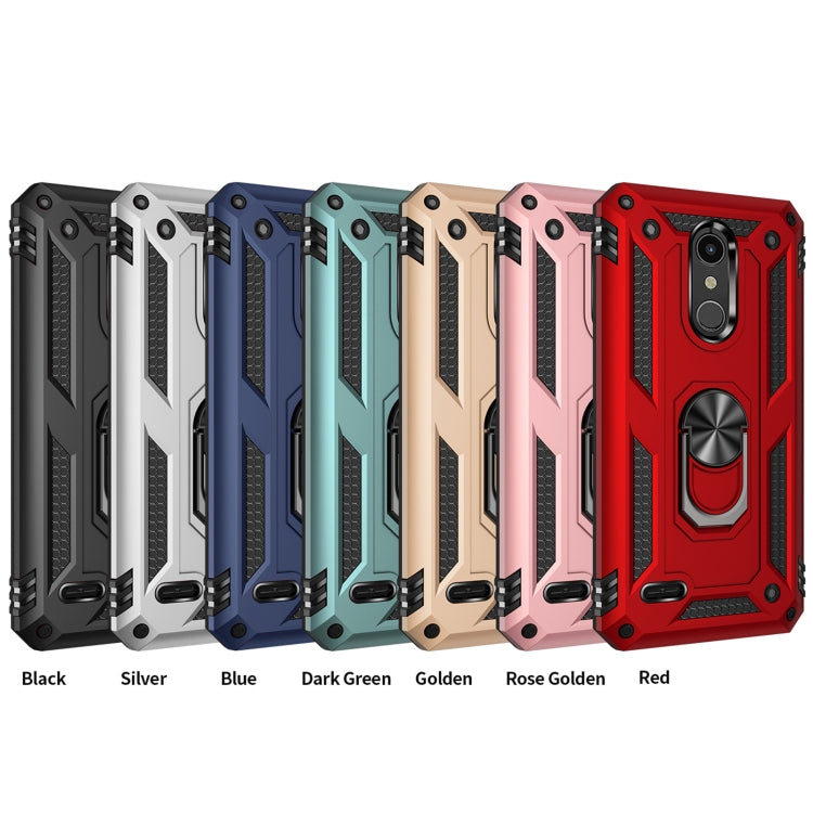 For LG K30 Shockproof TPU + PC Protective Case with 360 Degree Rotating Holder