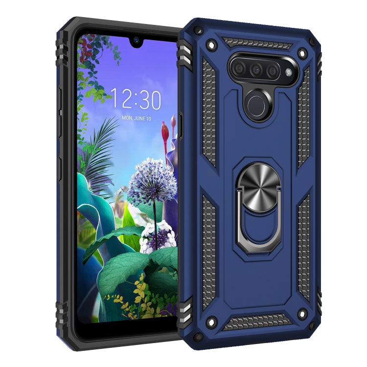 For LG K50 & Q60 Shockproof TPU + PC Protective Case with 360 Degree Rotating Holder