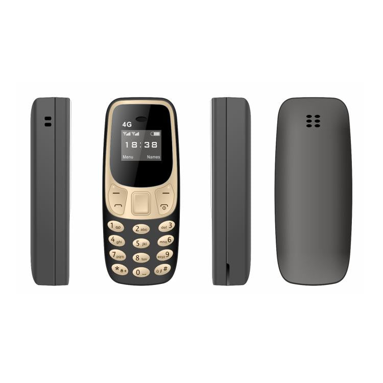 BM10 4G Mini Mobile Phone, 0.66 inch Hands Free Bluetooth Dialer Headphone, MP3 Music, Dual SIM, Network: 4G
