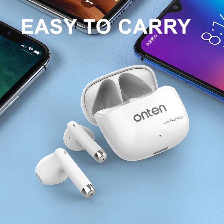 Onten BE301 ON-Plus Mini Wireless Bluetooth 5.4 Earphones - White