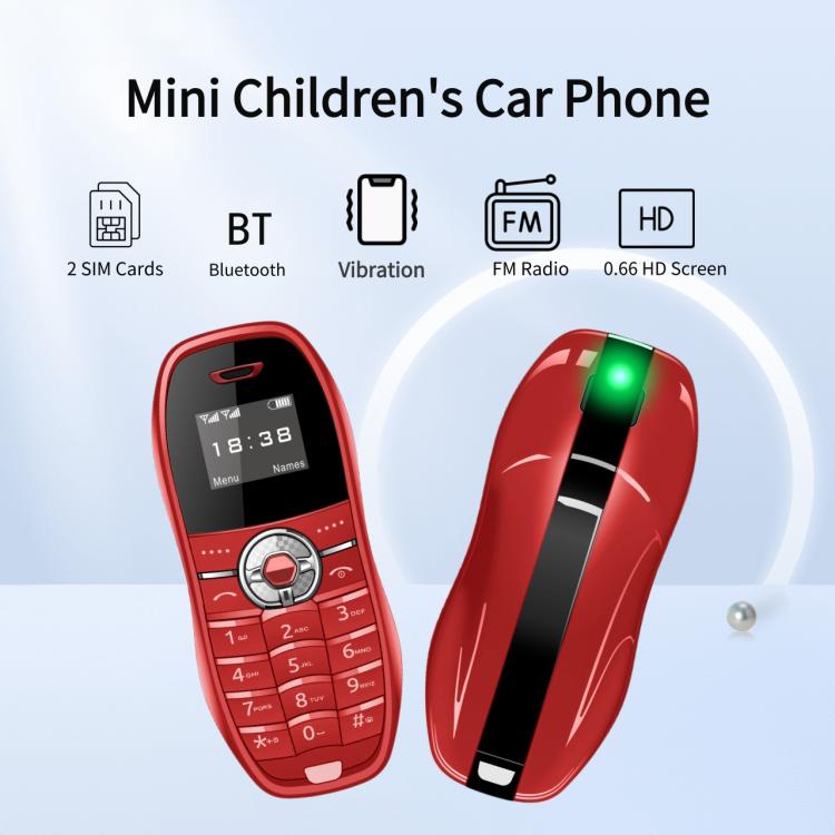 X18 Mini Phone, 0.66 inch, MTK6261D, Support Bluetooth, FM, GSM, Dual SIM