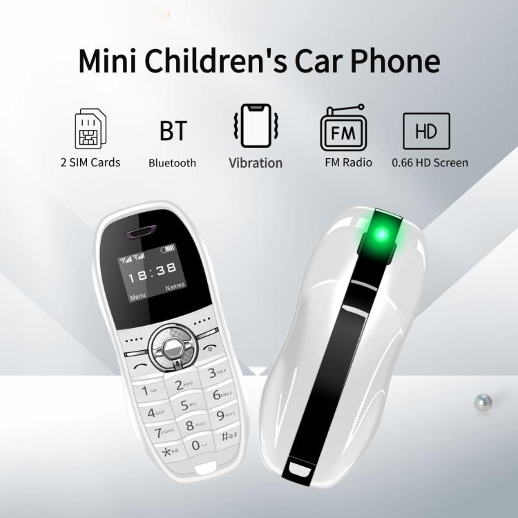 X18 Mini Phone, 0.66 inch, MTK6261D, Support Bluetooth, FM, GSM, Dual SIM