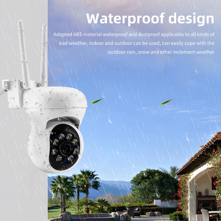 K21 1080P 360-degree Panoramic Waterproof Surveillance Camera - White