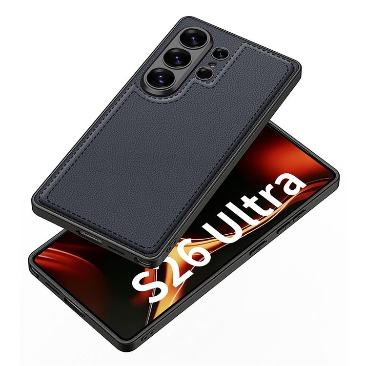 For Samsung Galaxy S26 Ultra 5G GKK Metal Paint Skin Feel Leather Stitching Phone Case